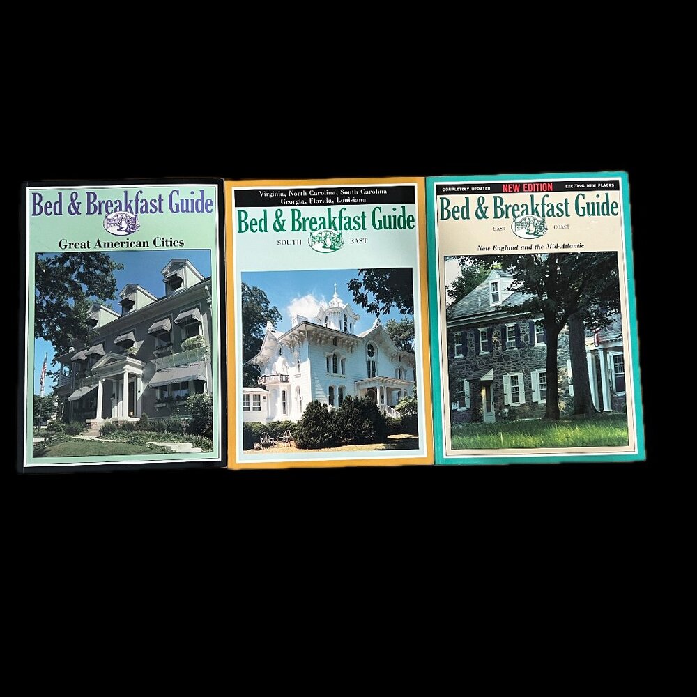 Bed & Breakfast Guide Lot of 3 Books‎ American Cities South East New England
